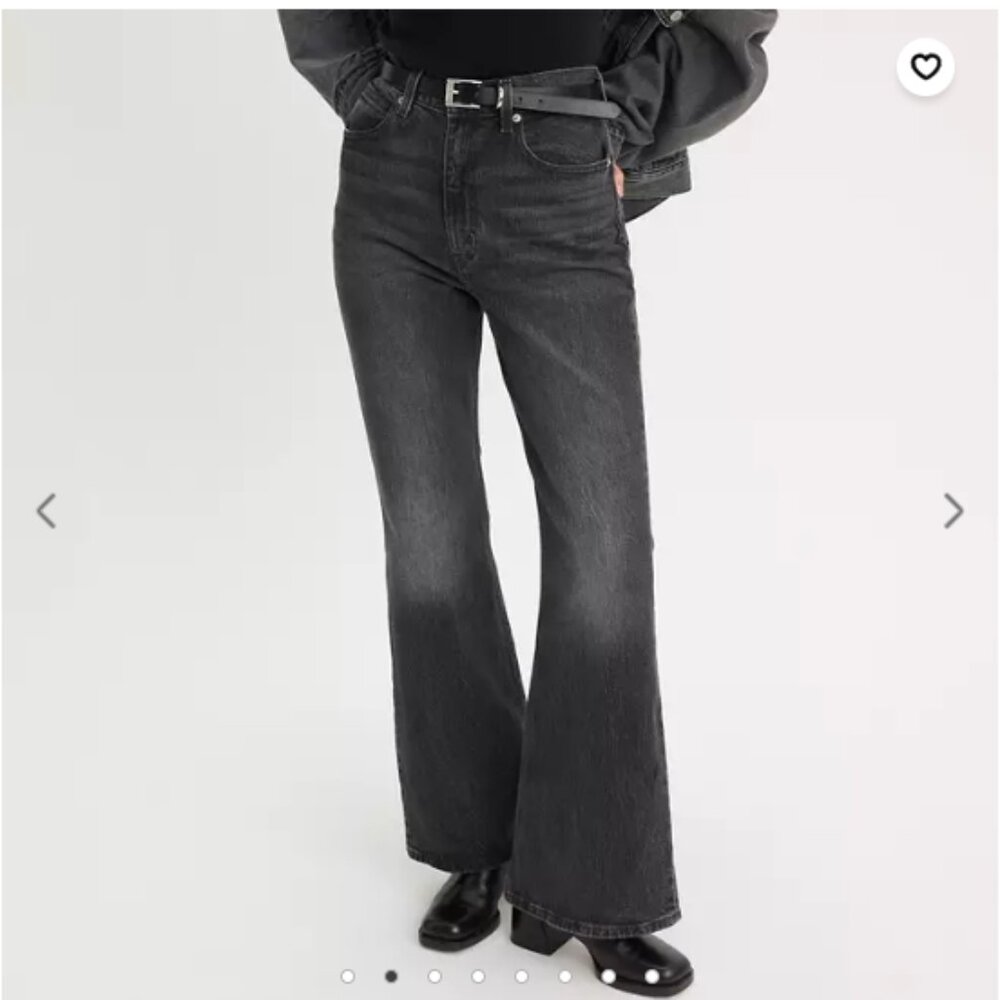 LEVI'S Black 70s High Flare 27